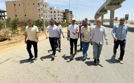 رئيس جهاز مدينة القاهرة الجديدة يراجع تقدم أعمال تطوير الطرق والمحاور