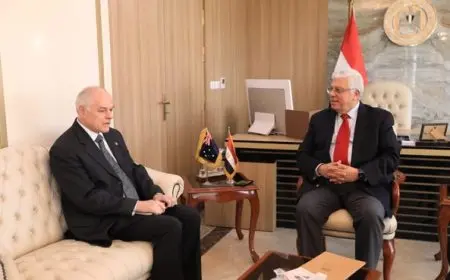 وزير التعليم العالي يناقش مع سفير أستراليا في القاهرة طرق تعزيز التعاون الأكاديمي