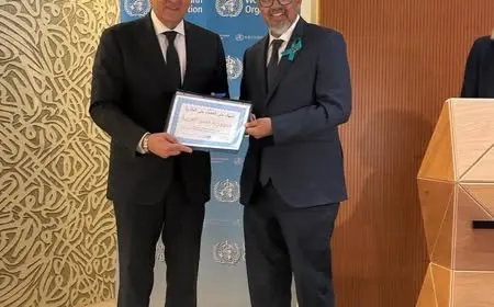 وزير الصحة يستلم شهادة القضاء على الملاريا في مصر