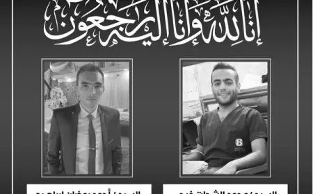 وزير الصحة يعزي في وفاة فنيي التمريض الذين قضيا أثناء أداء عملهما في البحيرة