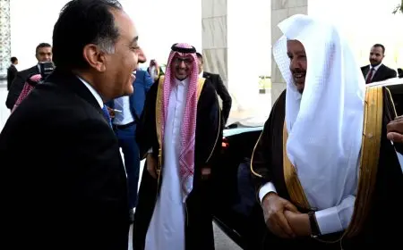 رئيس الوزراء يلتقي برئيس مجلس الشورى في المملكة العربية السعودية