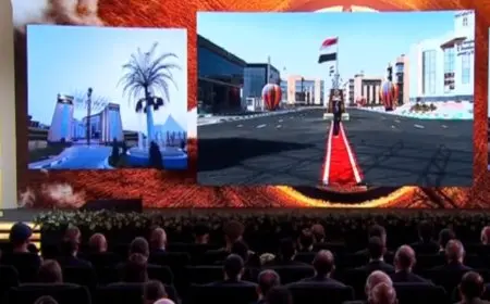 الرئيس السيسي يفتتح مجمع المصالح الحكومية بالوادي الجديد من خلال فيديو كونفرانس