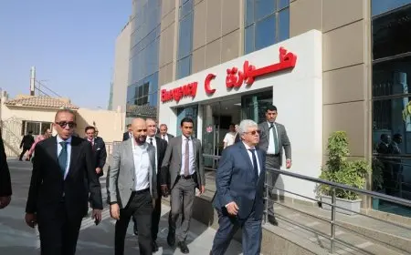وزير التعليم العالي يزور مستشفى سعاد كفافي الجامعي