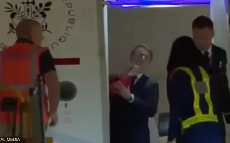 «لحظة مؤثرة وتوتر بين زوجين».. الإليزيه يعلق على صفعة الرئيس الفرنسي في الطائرة