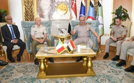 الفريق أحمد خليفة يلتقي برئيس هيئة الأركان المشتركة الإيطالية