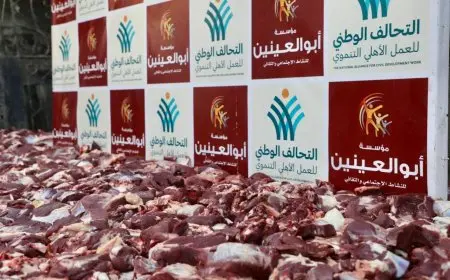 مؤسسة أبو العينين الخيرية توزع 250 ألف كيلو من اللحوم المحلية في جميع المحافظات.. صور