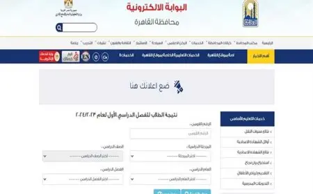 رابط بوابة التعليم الأساسي للاستعلام عن نتائج امتحانات الترم الثاني 2025 في محافظة القاهرة