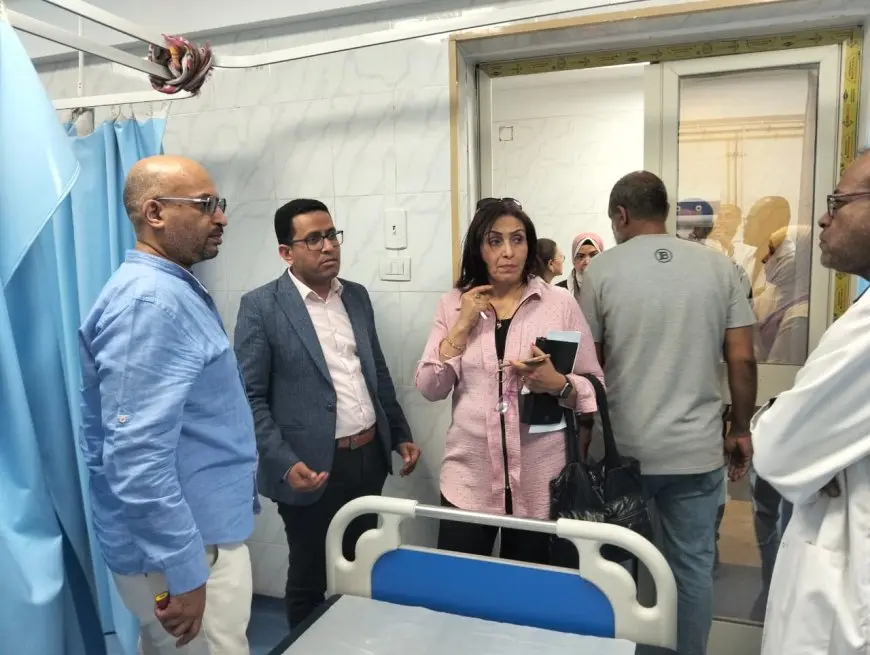 الصحة: فريق الحوكمة والمراجعة الداخلية يزور مستشفى صدر أسوان