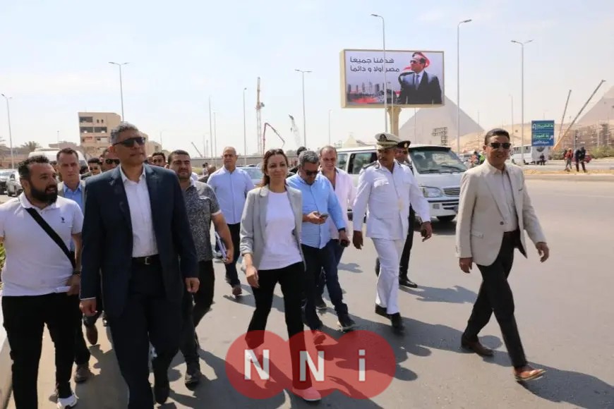 محافظ الجيزة يزور موقع تطوير محيط المتحف المصري الكبير قبل الافتتاح الرسمي