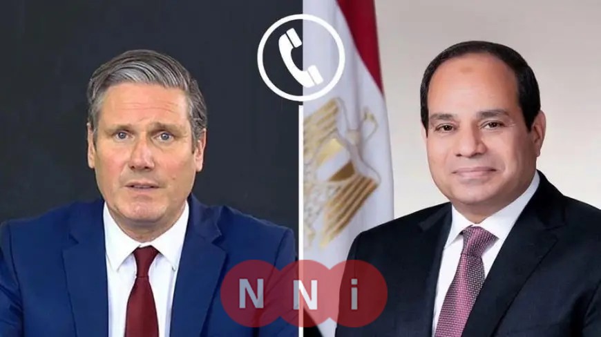 الرئيس السيسي يتلقى مكالمة هاتفية من رئيس وزراء المملكة المتحدة