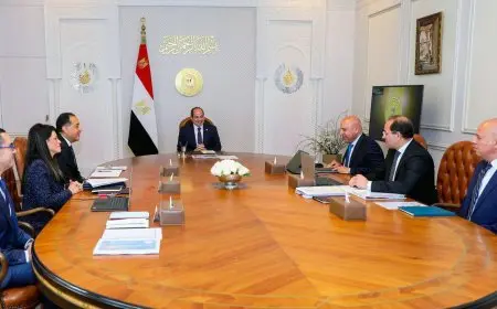 الرئيس السيسي يستعرض الجهود الرامية لزيادة الصادرات المصرية