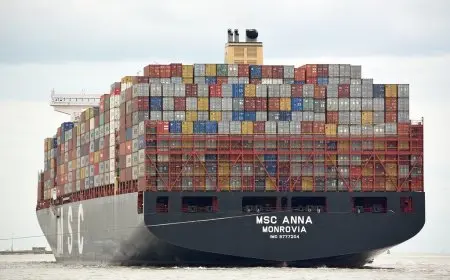 ميناء الإسكندرية يستقبل أكبر سفينة حاويات في تاريخه بحمولة تفوق 188 ألف طن