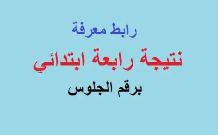 نتيجة الصف الرابع الابتدائي.. خطوات الحصول عليها؟