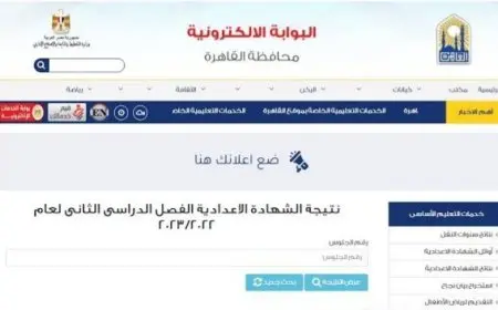 رابط  بوابة التعليم الأساسي.. نتيجة الصف الثالث الاعدادي برقم الجلوس والاسم الترم الثاني 2025 محافظة القاهرة