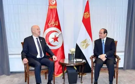 قيس سعيد يبارك للرئيس السيسي بمناسبة عيد الأضحى المبارك