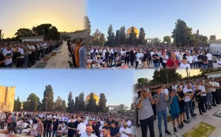 عشرات الآلاف يؤدون صلاة عيد الأضحى في المسجد الأقصى