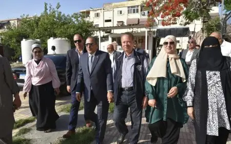 محافظ بورسعيد يتفقد دار تحسين الصحة للأطفال الأيتام