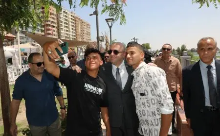 محافظ بني سويف يتفقد الممشى السياحي في أول أيام عيد الأضحى ويهنئ المواطنين بالعيد