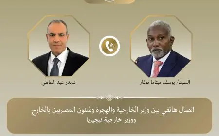 عبد العاطي يناقش مع نظيره النيجيري تنسيق المواقف داخل الاتحاد الأفريقي