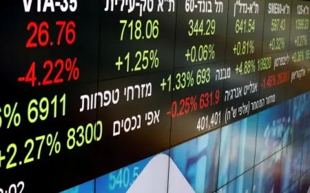 انخفاض عام في بورصة تل أبيب مع زيادة التوترات بين إسرائيل وإيران