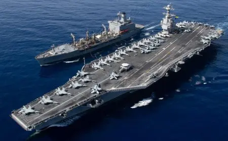 حاملة الطائرات الأمريكية يو إس إس نيميتز تتوجه نحو الشرق الأوسط