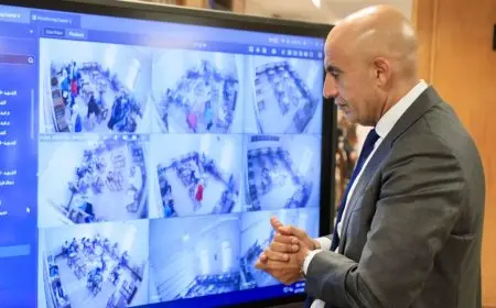 وزير التربية والتعليم يراقب امتحانات الثانوية العامة يومياً من خلال غرفة العمليات المركزية وكاميرات المراقبة.