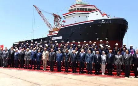 شركة ترسانة الإسكندرية تطلق القاطرة الأولى «إسماعيلية 1» لصالح هيئة قناة السويس