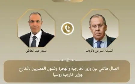 مكالمة هاتفية بين وزير الخارجية ووزير الهجرة الروسي