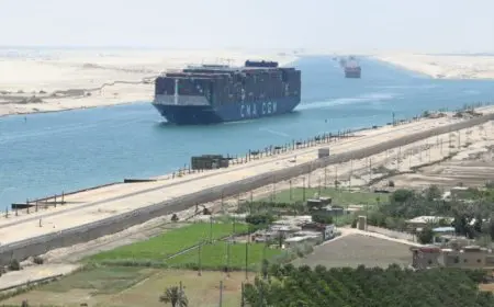 قناة السويس تستقبل عبور سفينة الحاويات CMA CGM OSIRIS ضمن قافلة الجنوب بحمولة 154 ألف طن