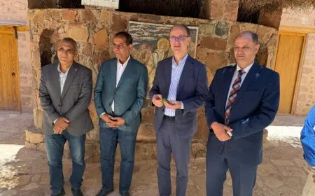 رئيس وزراء صربيا يزور دير سانت كاترين في جنوب سيناء