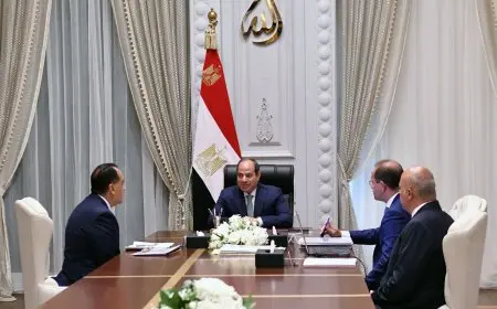 الرئيس السيسي يُوجه الحكومة لاتخاذ جميع الاحتياطات المالية والسلعية في ظل التصعيد القائم بالمنطقة.