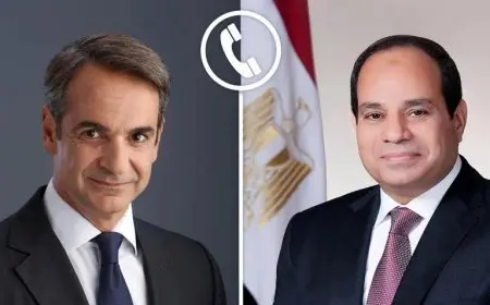 الرئيس السيسي يتناول عبر الهاتف مع رئيس الوزراء اليوناني الأوضاع الإقليمية بعد الحرب الإيرانية الإسرائيلية
