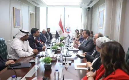 الدكتور خالد عبد الغفار يناقش فرص الاستثمار في القطاع الصحي وتوطين الصناعات الطبية في مصر مع رئيس “برجيل القابضة”