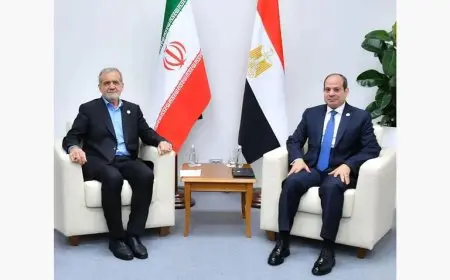 الرئيس الإيراني يشيد بمواقف مصر الحكيمة ودعمها لاستعادة الاستقرار في المنطقة