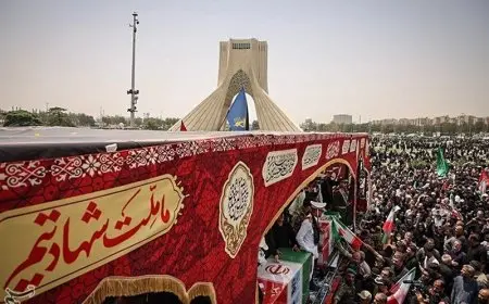 حماس تشارك في جنازة شهداء إيران: دماؤهم ستسرع في زوال الاحتلال