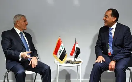 الرئيس العراقي يلتقي رئيس مجلس الوزراء خلال مؤتمر الأمم المتحدة الرابع لتمويل التنمية