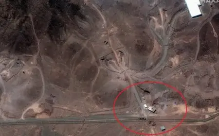 تحركات حفارات ورافعات.. صور فضائية تكشف المستجدات داخل فوردو الإيرانية