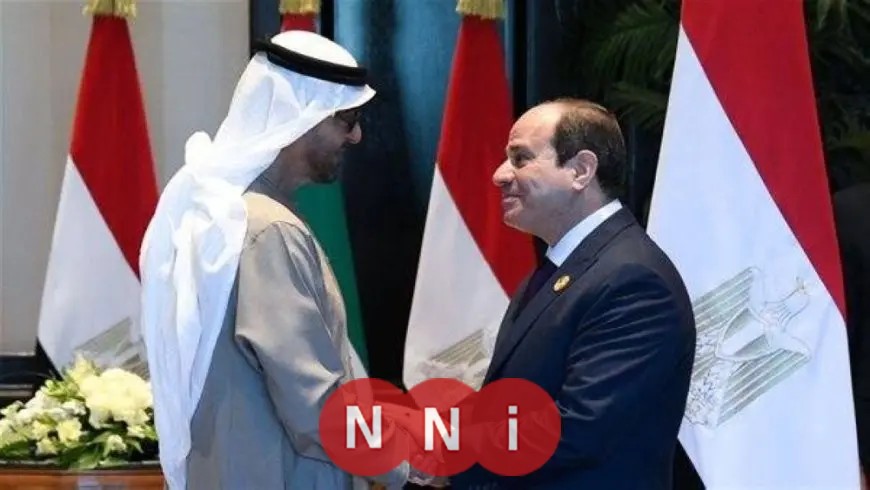 اجتماع الرئيس السيسي مع محمد بن زايد في قصر الشاطئ
