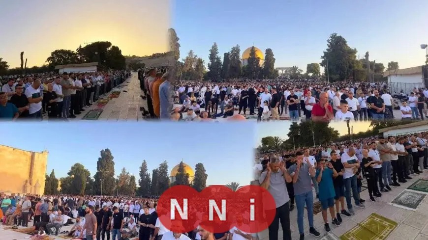 عشرات الآلاف يؤدون صلاة عيد الأضحى في المسجد الأقصى
