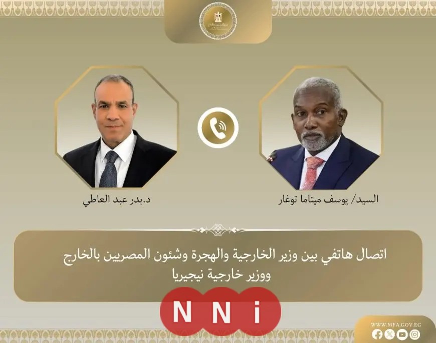 عبد العاطي يناقش مع نظيره النيجيري تنسيق المواقف داخل الاتحاد الأفريقي