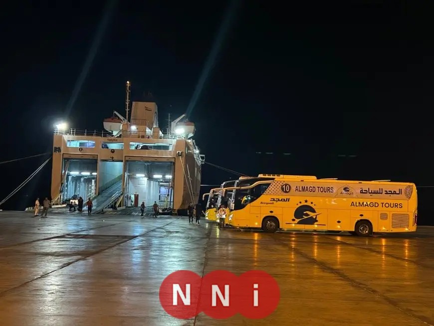 عودة أولى دفعات الحجاج البرية عبر ميناء نويبع البحري.. بإجمالي 295 حاجًا و8 حافلات