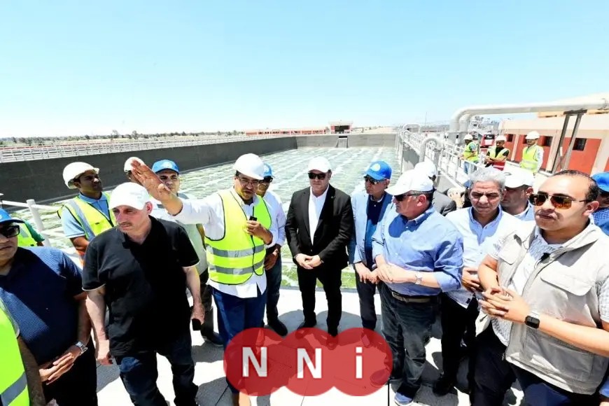 وزير الإسكان ومحافظ المنيا يزوران محطة معالجة مياه الصرف الصحي في مركز مغاغة