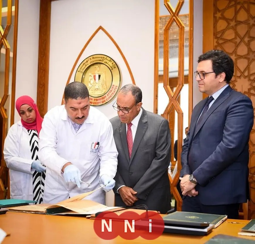 وزير الخارجية: نهدف إلى تعزيز التعاون مع دار الكتب والوثائق القومية في مجال ترميم المعاهدات الدولية