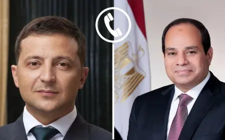الرئيس السيسي يتلقى مكالمة هاتفية من زيلينسكي لمناقشة مستجدات الأزمة الروسية الأوكرانية