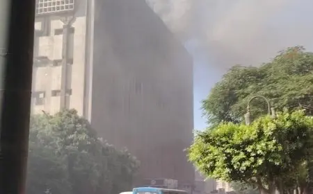 الصحة تعلن رسميًا ارتفاع عدد ضحايا حريق سنترال رمسيس إلى 31 حالة وفاة وإصابة