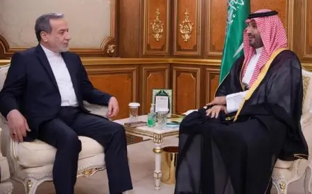 تفاصيل اجتماع بن سلمان وعراقجي في قصر السلام