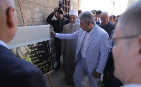 افتتاح قبتي يحيى الشبيه وصفي الدين جوهر بعد أعمال الترميم