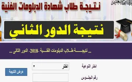 نتيجة الدبلومات الفنية 2025 للمحافظات بالاسم ورقم الجلوس.. احصل عليها الآن