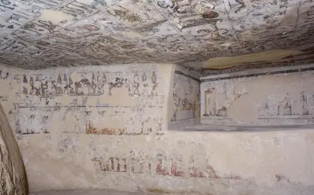 استكمال أعمال ترميم مقبرة الأخوين في مدينة أتريبس الأثرية بسوهاج