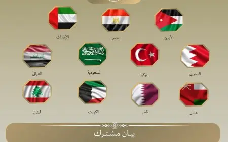 بيان وزاري عربي-تركي مشترك يؤكد على دعم وحدة سوريا ورفض التدخلات الخارجية